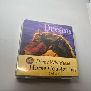 Big Sky Carvers/Diane Whitehead 3005210479 HORSES Coaster set of 4, NEW in Box